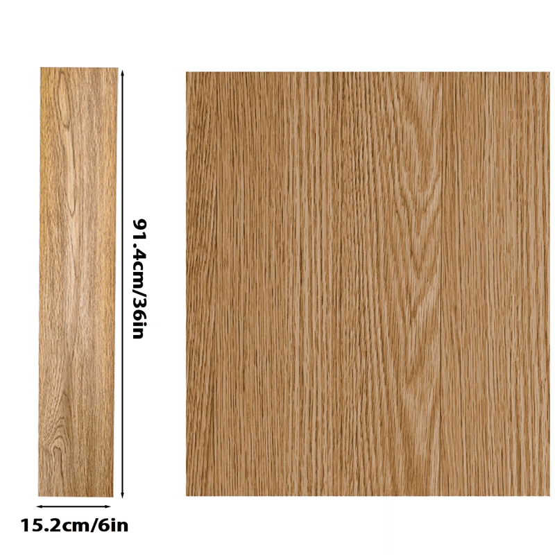 5m² Floor Planks Tiles Self Adhesive Wood Effect Vinyl Flooring Kitchen Bathroom UK - InStock