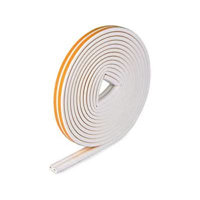 5m White E-Type Adhesive Rubber Door and Window Seal Strip