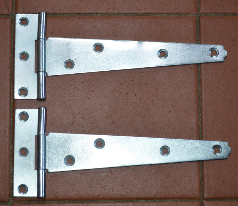 6" - 150mm Light duty Zinc Plated Tee Hinges for Sheds, Avery, Kennel, Rabbit Hutches (121A-6")