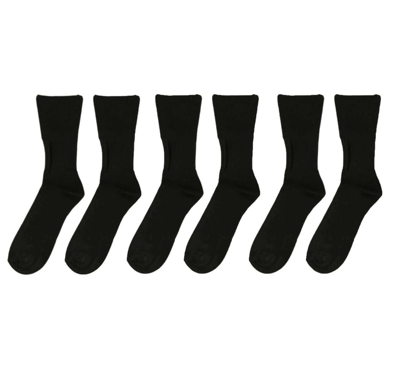 6 Pairs Men's Bamboo Diabetic Comfort Socks Moisture-Wicking Antibacterial Hypoallergenic Extra Wide Sustainable by Sock Stack
