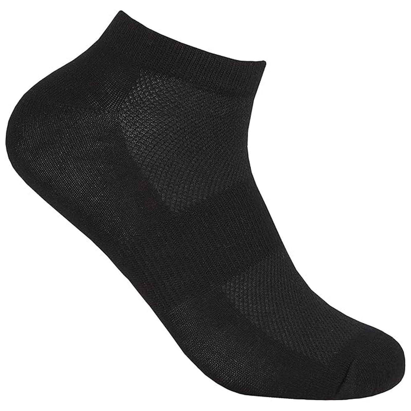 6 Pairs Mens Bamboo Sports Liner Socks Antibacterial Moisture Wicking Hypoallergenic for Gym Running Summer Sensitive Skin Black White Grey UK 6-11 by Sock Stack