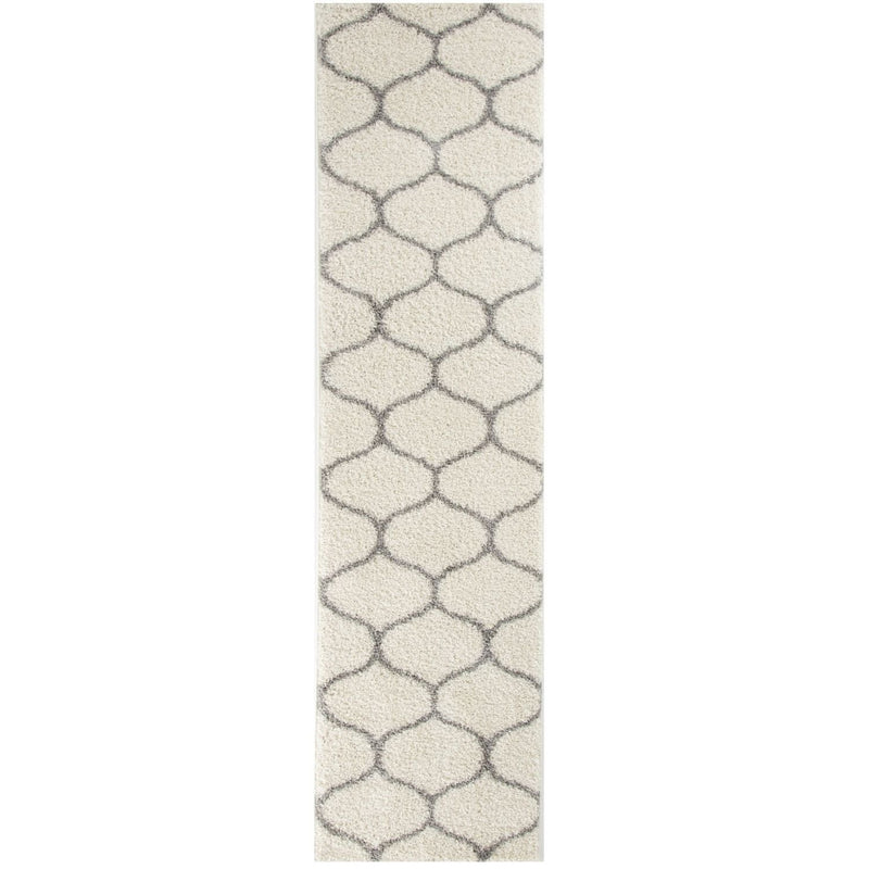 Moroccan Ivory Shaggy Rug | 600