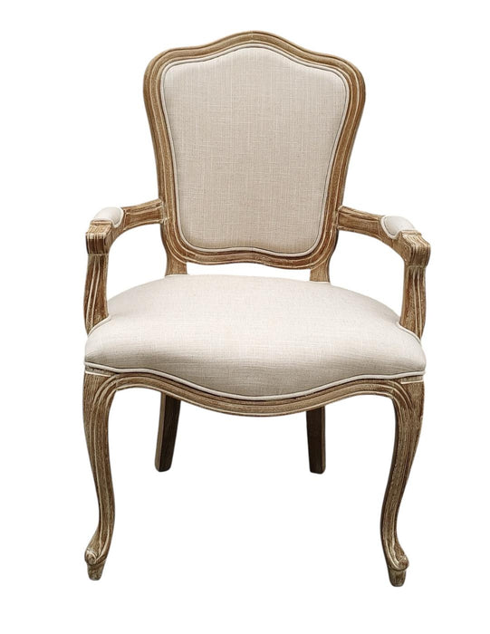 98CM LINEN FABRIC LOUIS CHAIR