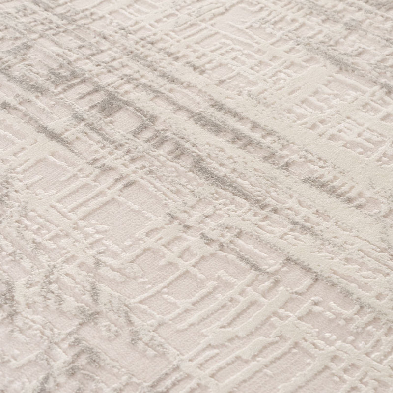 Carmel Cream-Grey Abstract Rug | 6030