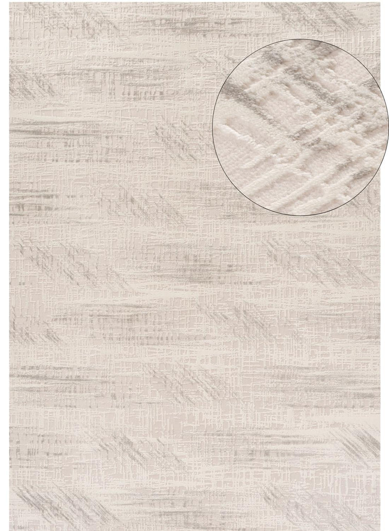 Carmel Cream-Grey Abstract Rug | 6030
