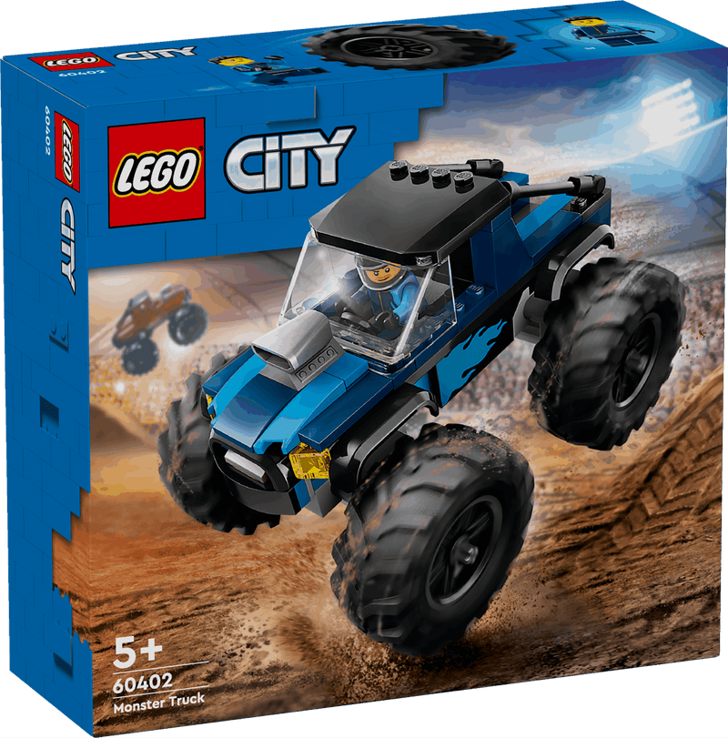 Lego City 60402 Blue Monster Truck Buildable Playset for Ages 5 and Up