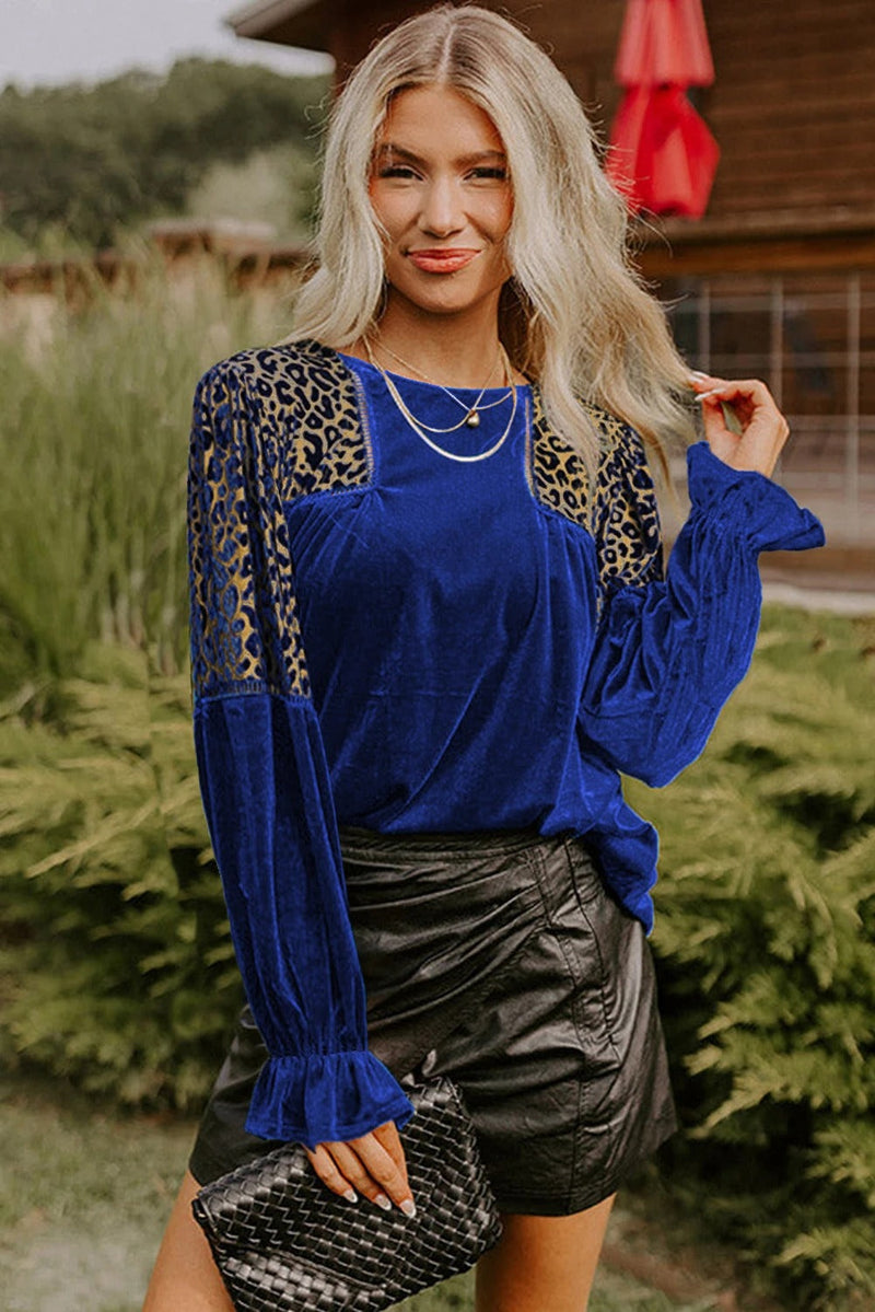 Women's Loose-fitting, Casual, Versatile Velvet Top