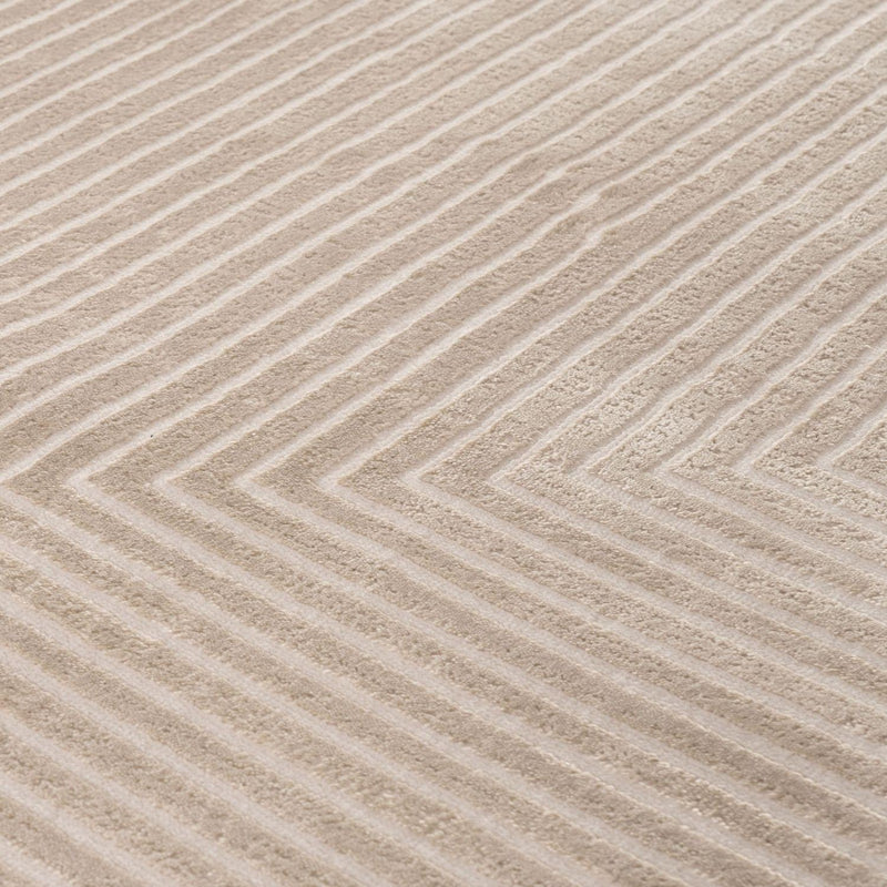 Carmel Beige-Cream Geometric Rug | 6050
