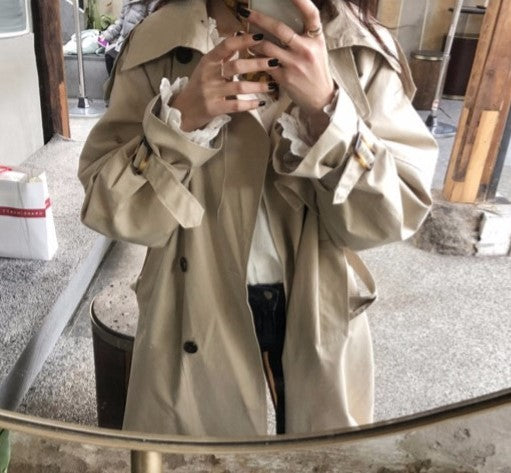Women's mid-length Korean coat