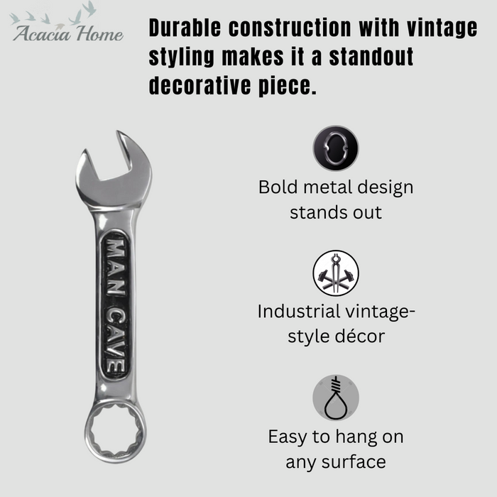 30CM ALUMINIUM SPANNER WALL PLAQUE