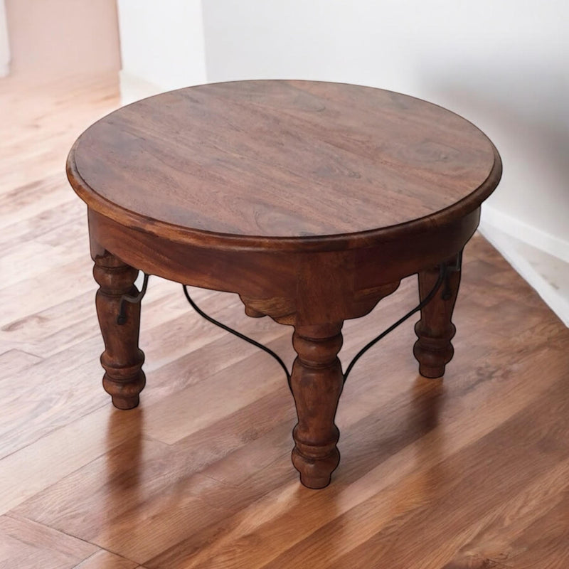 45CM WOODEN ROUND TABLE