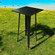 60X60X115CM BLACK METALTABLE - InStock