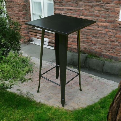 60X60X115CM BLACK METALTABLE - InStock
