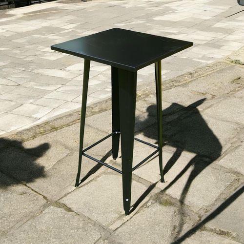 60X60X115CM BLACK METALTABLE - InStock