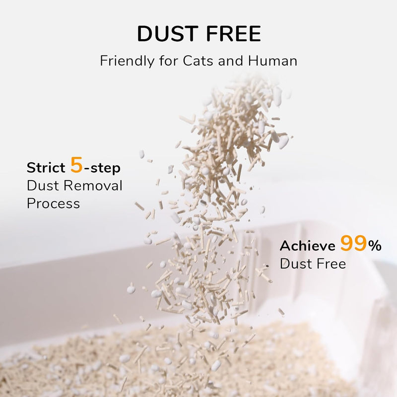 FUKUMARU White Tea Tofu Cat Litter, Super Absorbent SAP