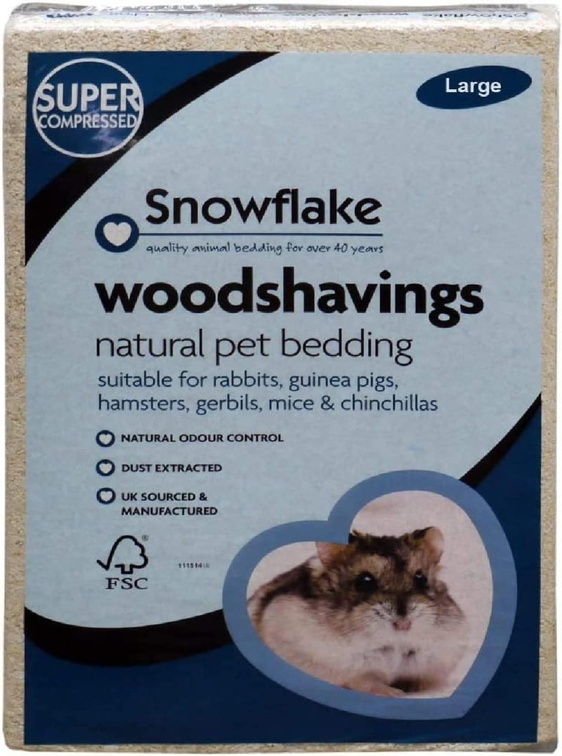 Snowflake Large Woodshavings 12kg - Case of 4