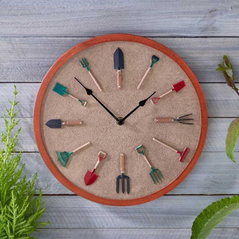 12in Vintage Tools Style Clock