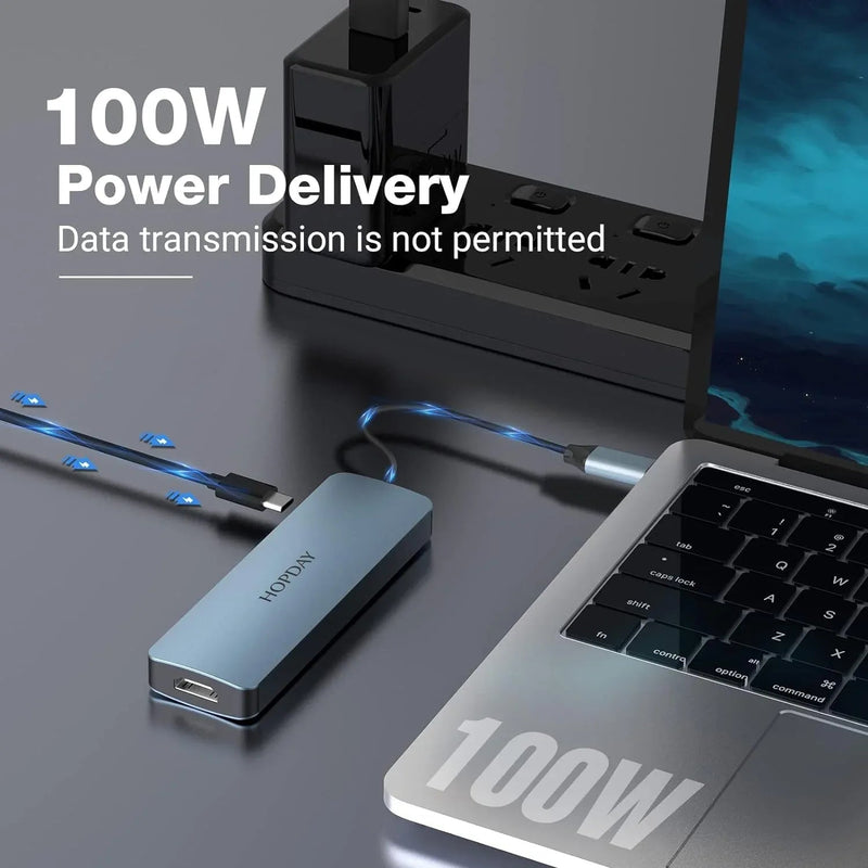 USB C Docking Station Mac Windows iPad Pro Adapter 6 in 1 with 4K HDMI Output