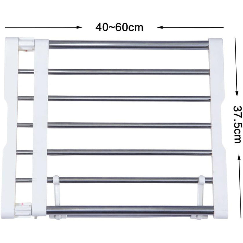 Extendable Closet Shelf Divider 40-60cm Heavy Duty Wardrobe Organiser