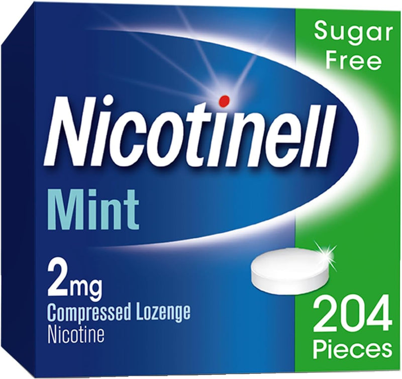 Nicotinell Mint Lozenge 2mg (204), Use by 12/27, ID REQUIRED, New but scruffy/open box