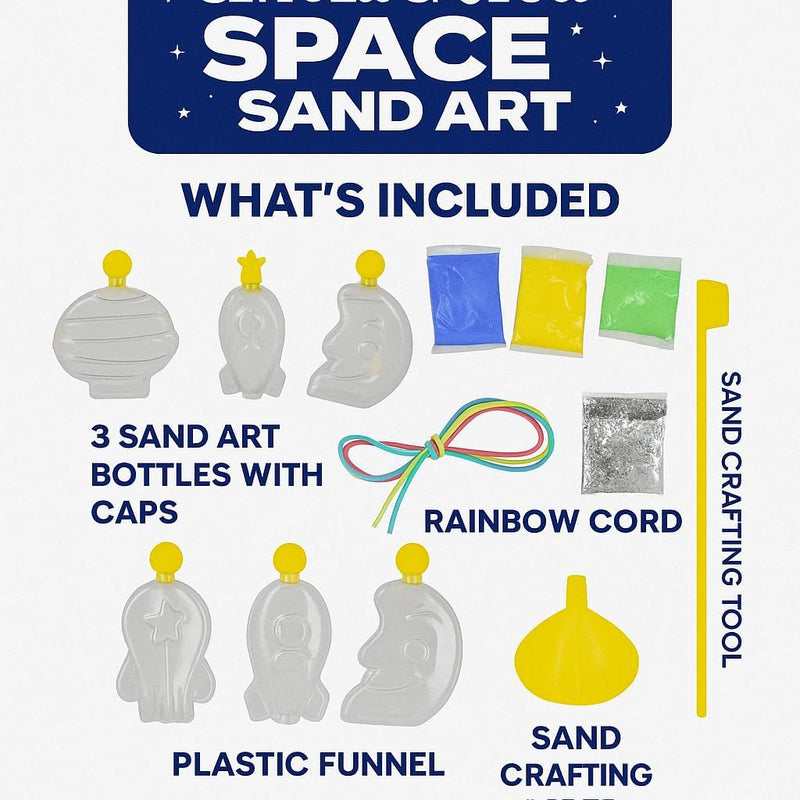 Glitter and Glow Space Sand Crafts Set