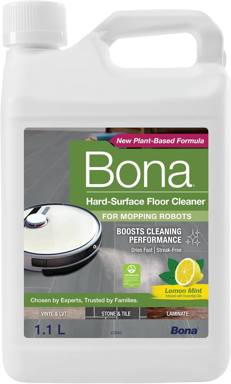 Bona Hard-Surface Floor Cleaner for Mopping Robots 1.1L, New
