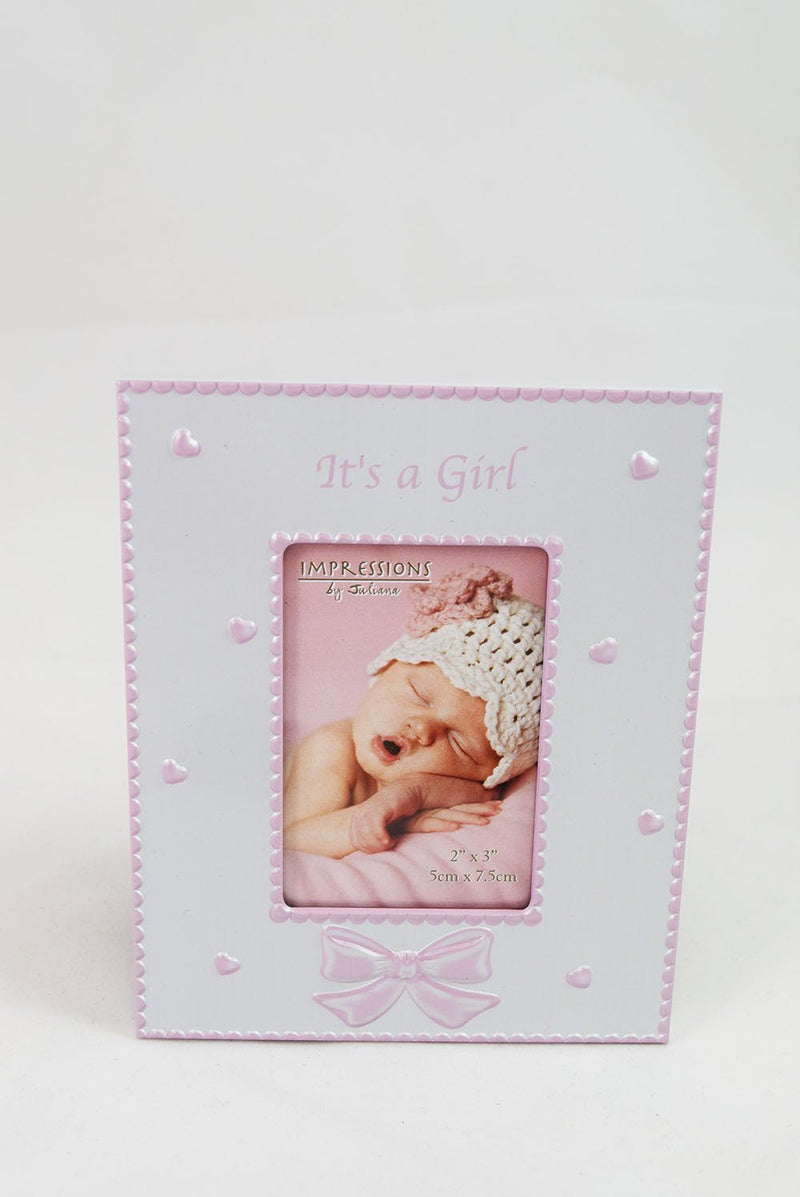 Its A Girl Frame My First Curl Tooth Gift Set New Baby Pink Picture Keepsake