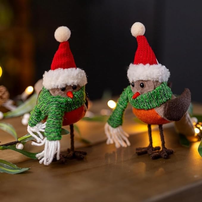 2pc Robin Christmas Treee Decoration