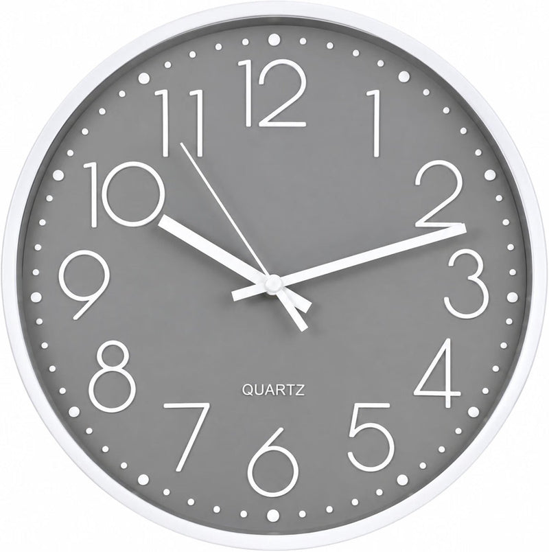 50cm Grey Quartz Kitchen Wall Clock