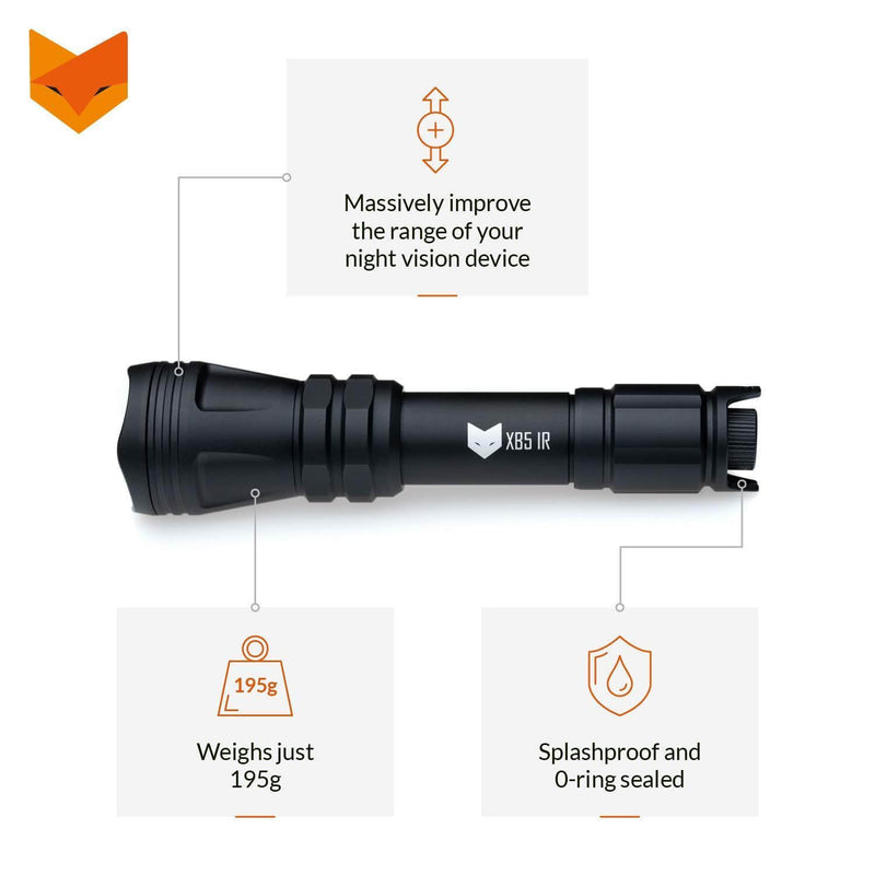 Refurbished Nightfox XB5 850nm Infrared LED Flashlight