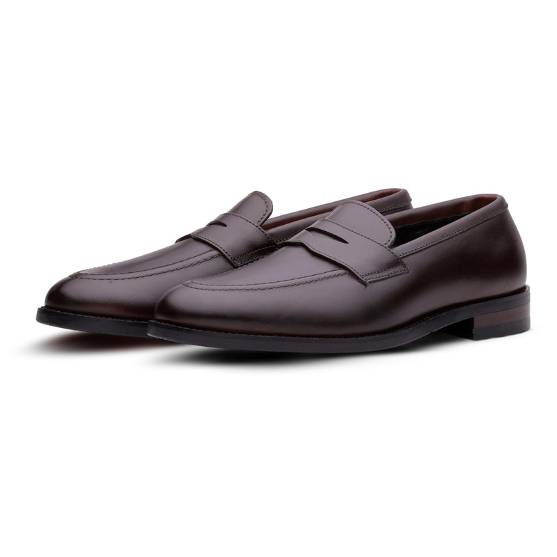 QUIVE London Ventor Men's Leather Penny Loafers