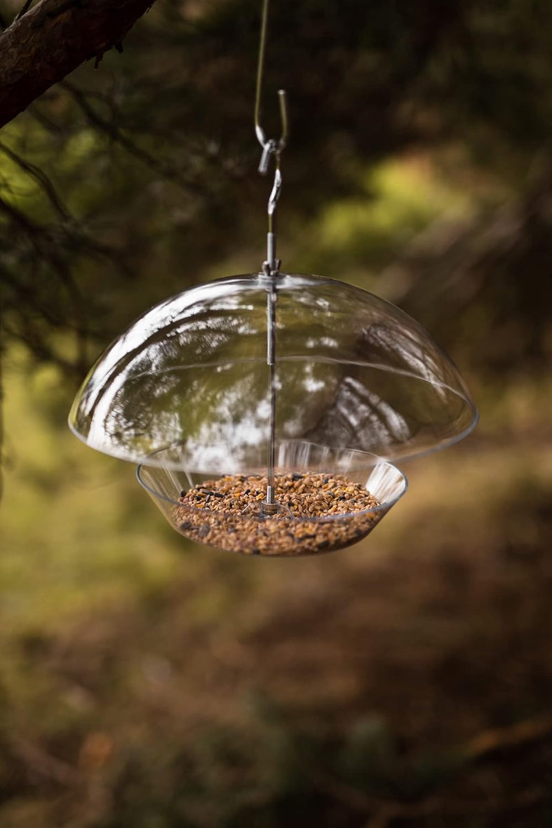 30cm Adjustable Dome Wild Bird Seed Feeder