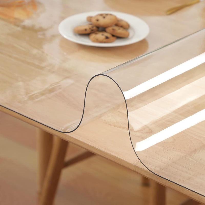 Clear Table Protector 60x60cm 2mm PVC Transparent Table Cover Square