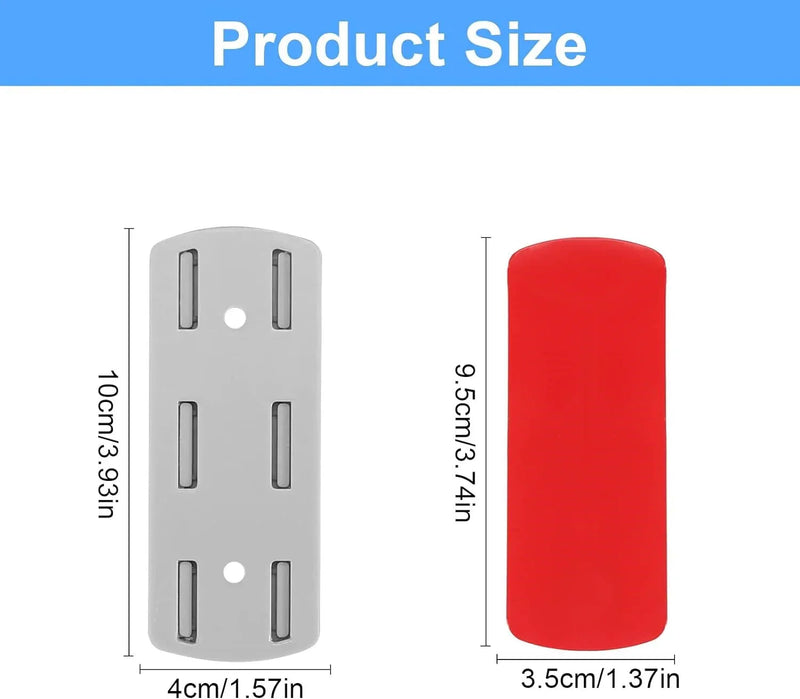 Self-Adhesive Socket Fixer Punch-free Socket Holder Cable Organizer Home Office
