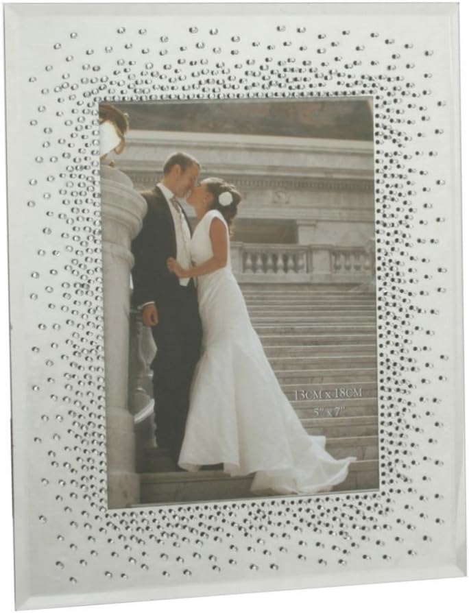 Crystal Mirrored Wedding Photo Frame 6x4