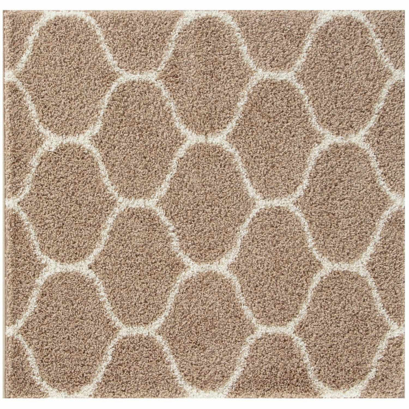 Moroccan Beige Shaggy Rug | 620