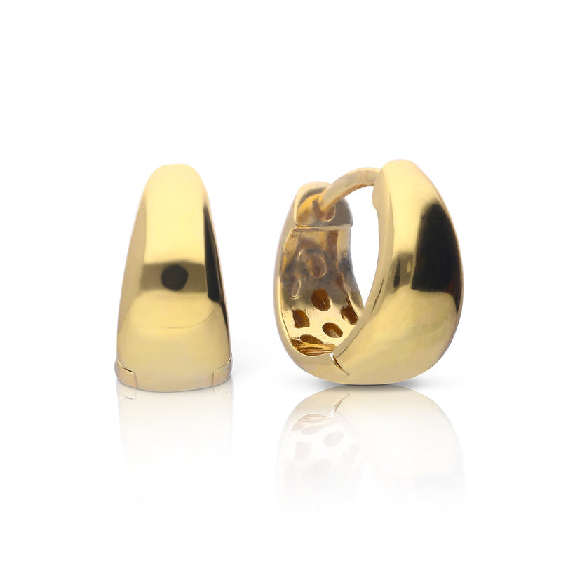 Diamonfire Plain Tapered Hoop Earrings