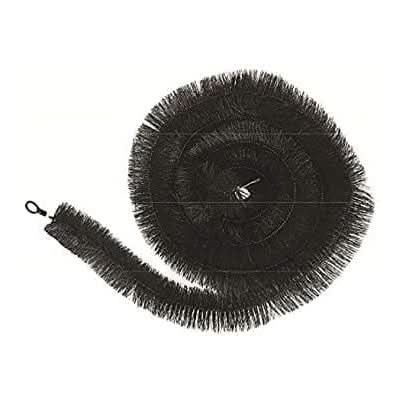 Black Spikey Gutter Brush Cleaning Prevention Leaf Guard Pack 100mm x 4m