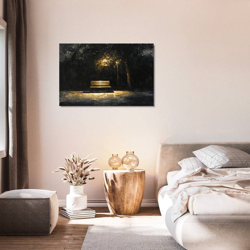 Bench of Echoes Canvas