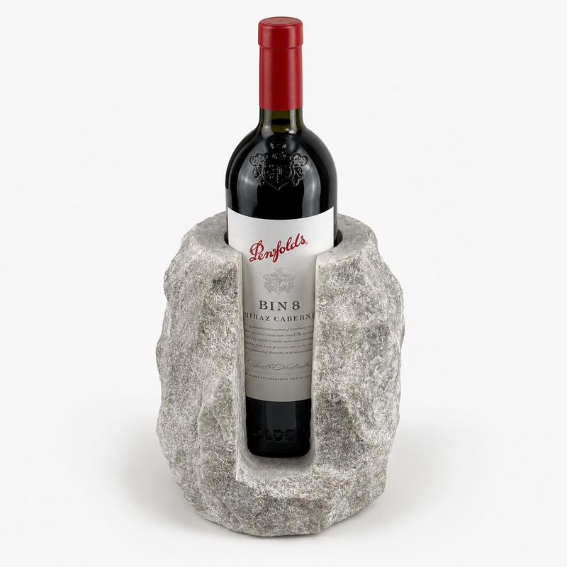 Marble Stone Solid Handcrafted Wine Bottle Holder