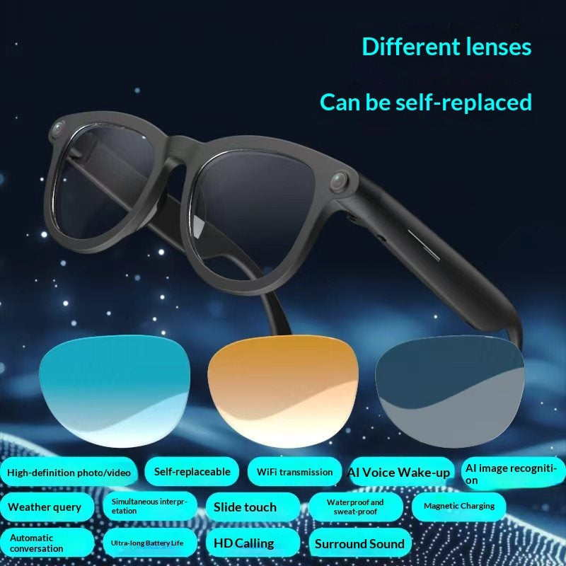 SG70 Smart Bluetooth Audio Glasses Voice Assistant Translation