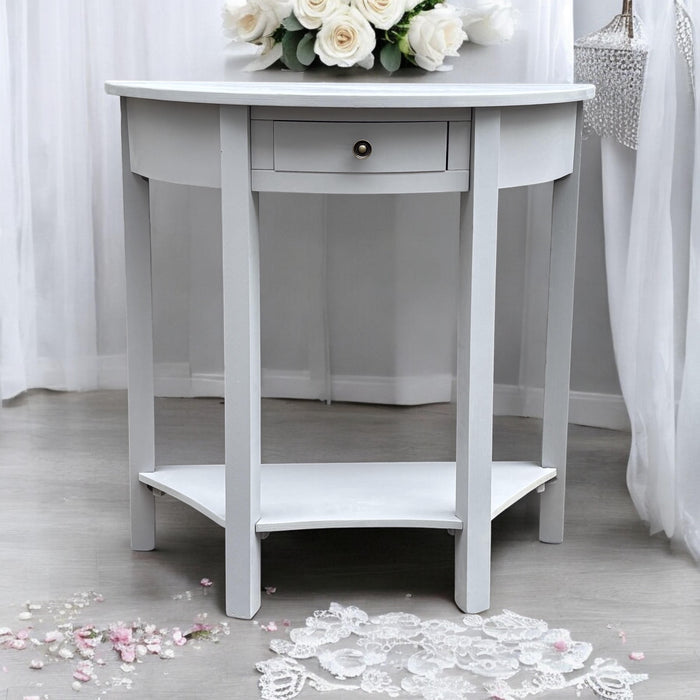 80CM 2 DRAWER SIDE TABLE