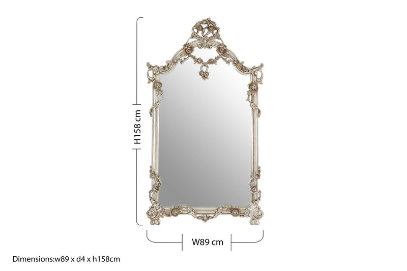 Juliet Rectangular Framed Wall Mirror.
