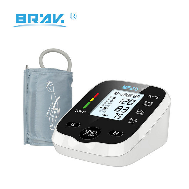Upper Arm Electronic Blood Pressure Monitor BP-203 | Automatic Digital BP Machine with Large Display