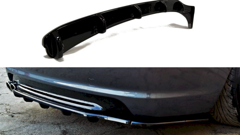 Maxton Design - Central Rear Splitter (Vertical Bars) BMW 3 E46 Coupe M-Pack