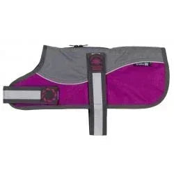aniMate Reflective Grey/Raspberry Padded Harness Coat w/o collar (61cm), 24"