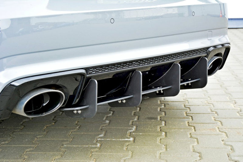 Maxton Design - REAR DIFFUSER AUDI RS3 8VA SPORTBACK PRE-FACELIFT (2015-2016)