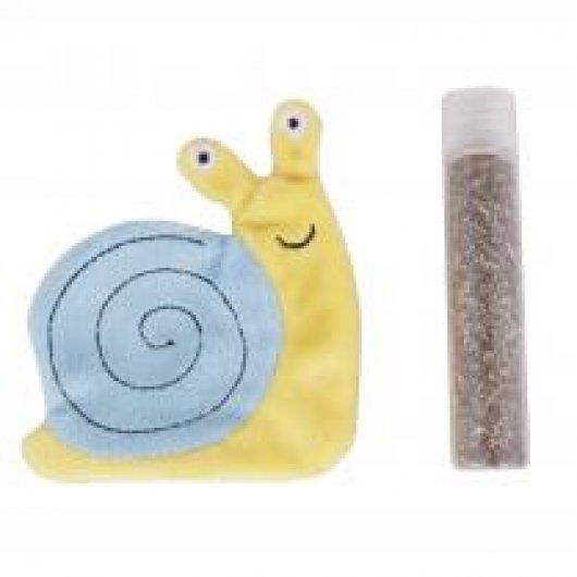 Ministry Of Pets Sam The Snail Catnip Toy with Catnip Tube - Case of 12