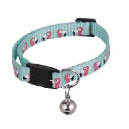 Ministry Of Pets Flamingo Adj Collar + Charm Dogs 28-45cm - Case of 12