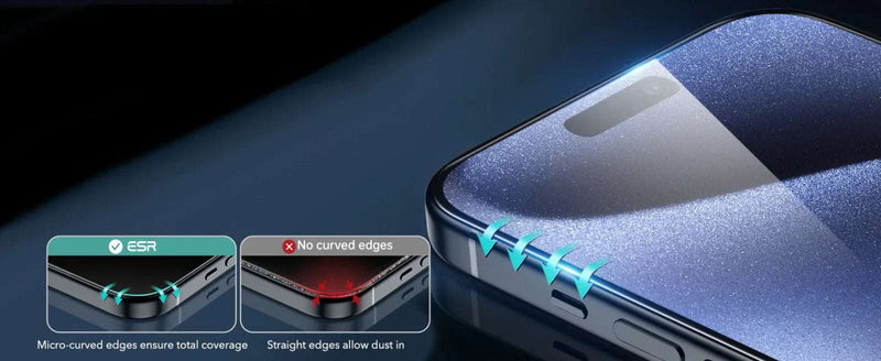 iPhone 15 Pro Max Premium Screen Protectors - 3 Pack + Lens Protector 2 lots = 6